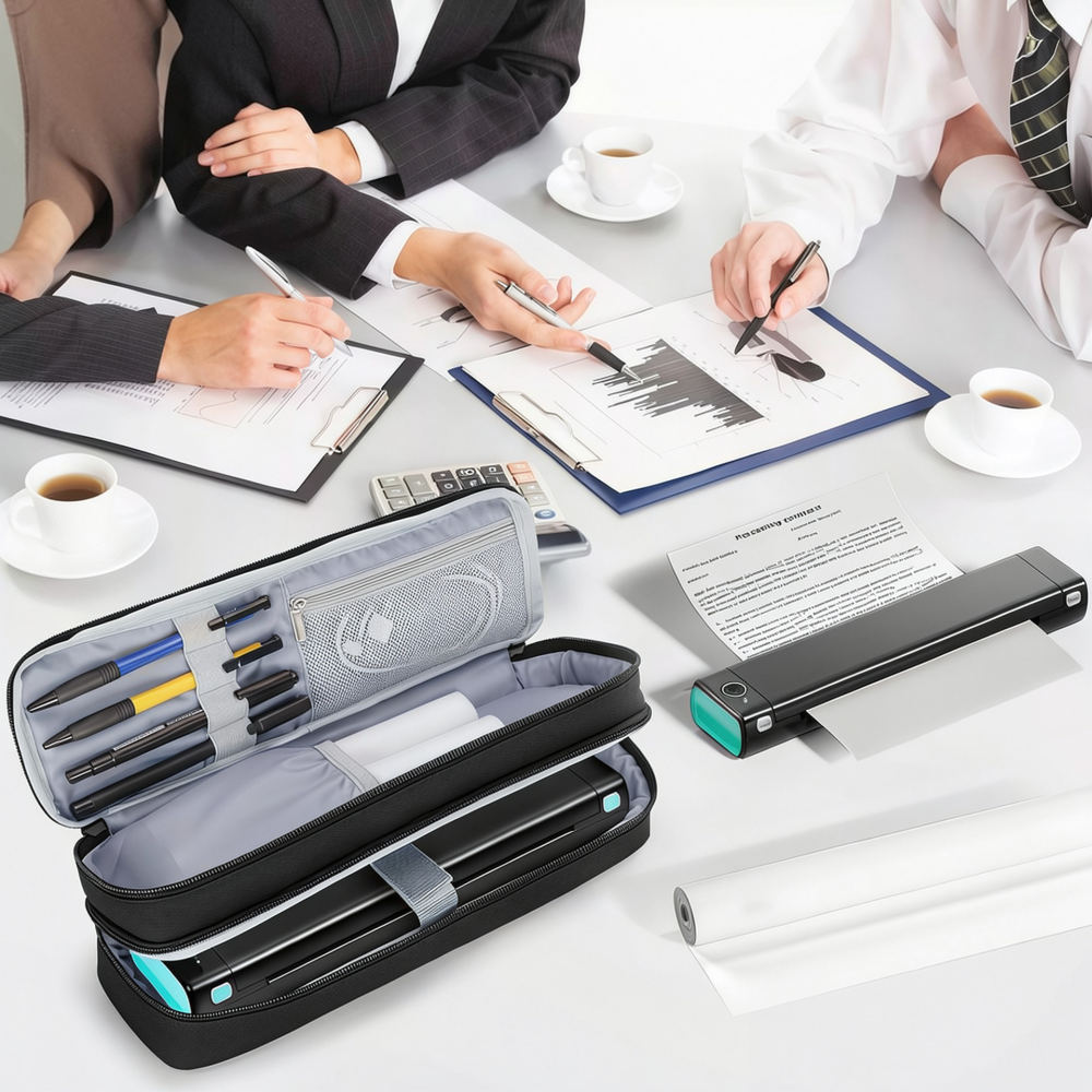 Tech Accessories Travel Organizer Pouch - FWIW Yazıcı Çantası İçin Taşınabilir Tarama