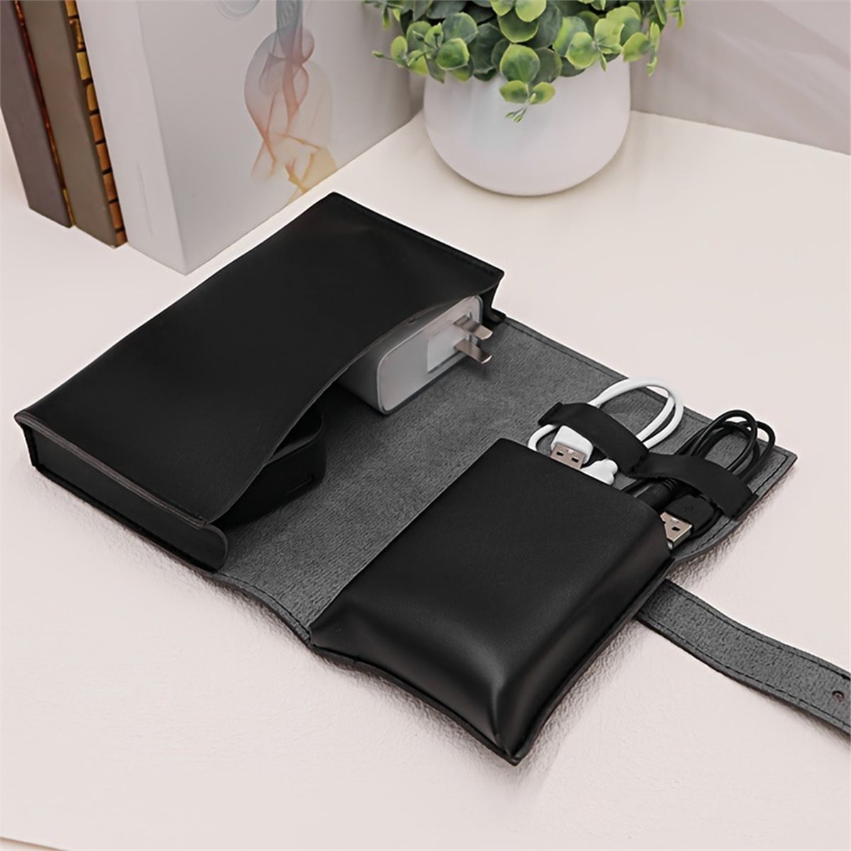 (A94Z] PU Çok Bölmeli Düzenley - Tech Accessories Storage incelemesi ve fiyatı